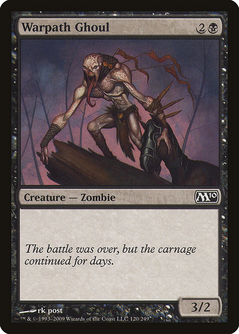Magic 2010 - 120 - Warpath Ghoul - Common - B - Non-foil