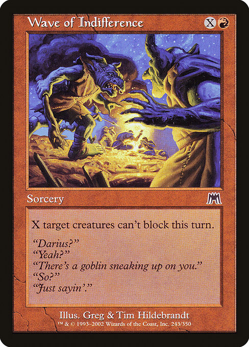 Onslaught - 243 - Wave of Indifference - Common - R - Non-foil