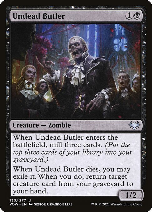 Innistrad: Crimson Vow - 133 - Undead Butler - Uncommon - B - Non-foil