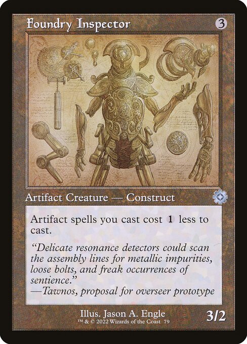 The Brothers' War Retro Artifacts - 79 - Foundry Inspector - Uncommon - C - Foil