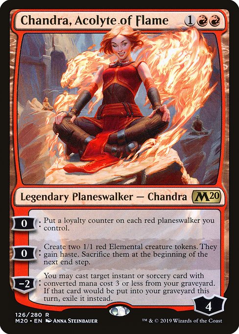 Core Set 2020 - 126 - Chandra, Acolyte of Flame - Rare - R - Non-foil