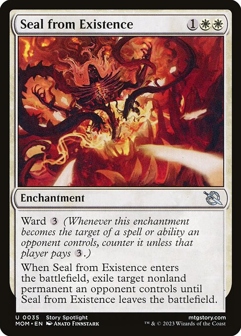 March of the Machine - 35 - Seal from Existence - Uncommon - W - Non-foil