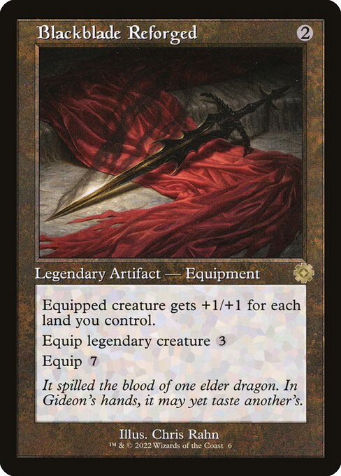 The Brothers' War Retro Artifacts - 6 - Blackblade Reforged - Rare - C - Non-foil