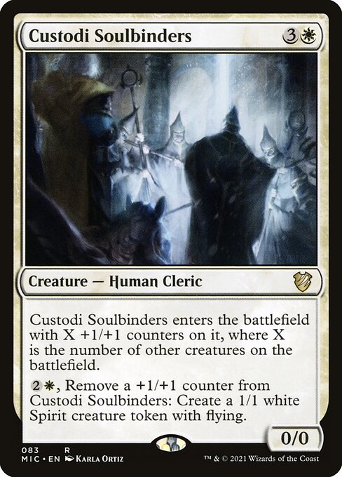 Midnight Hunt Commander - 83 - Custodi Soulbinders - Rare - W - Non-foil