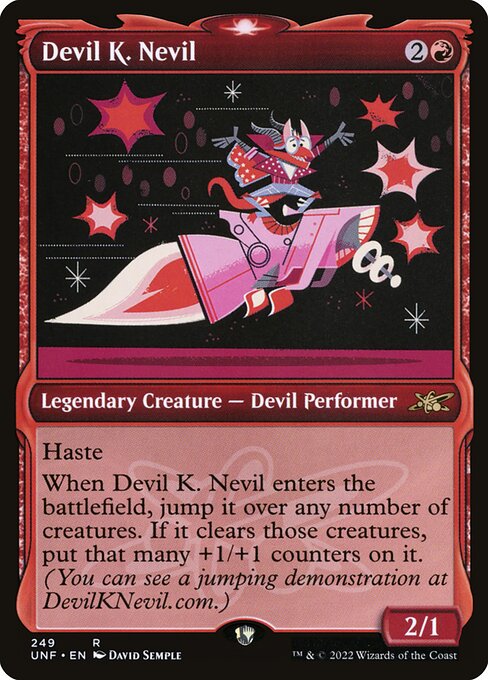 Unfinity - 249 - Devil K. Nevil - Rare - R - Foil