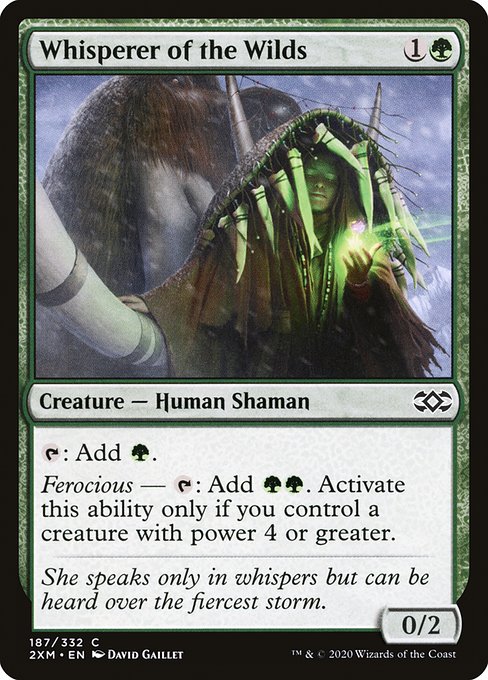 Double Masters - 187 - Whisperer of the Wilds - Common - G - Non-foil