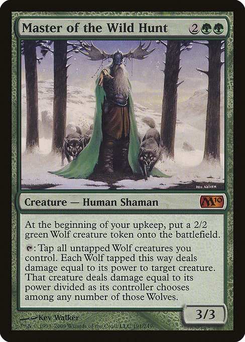 Magic 2010 - 191 - Master of the Wild Hunt - Mythic - G - Non-foil