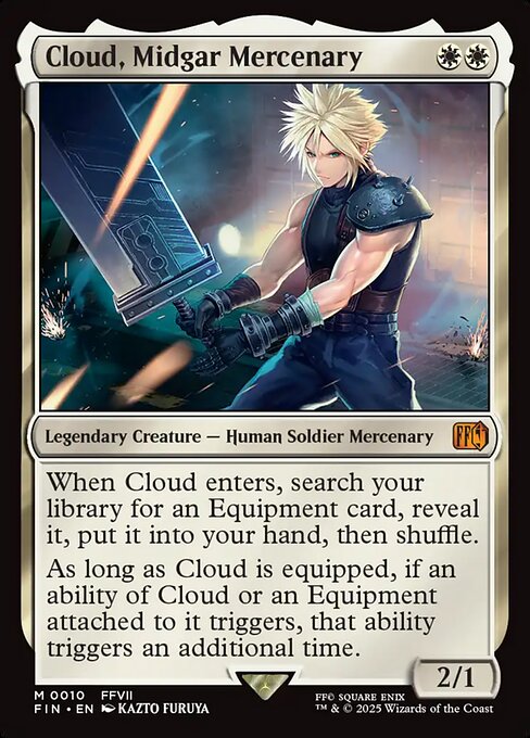 Final Fantasy - 10 - Cloud, Midgar Mercenary - Mythic - W - Non-foil