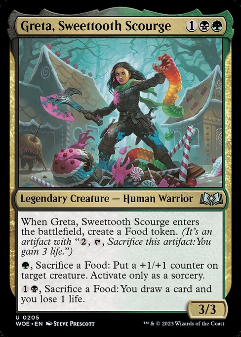Wilds of Eldraine - 205 - Greta, Sweettooth Scourge - Uncommon - BG - Non-foil