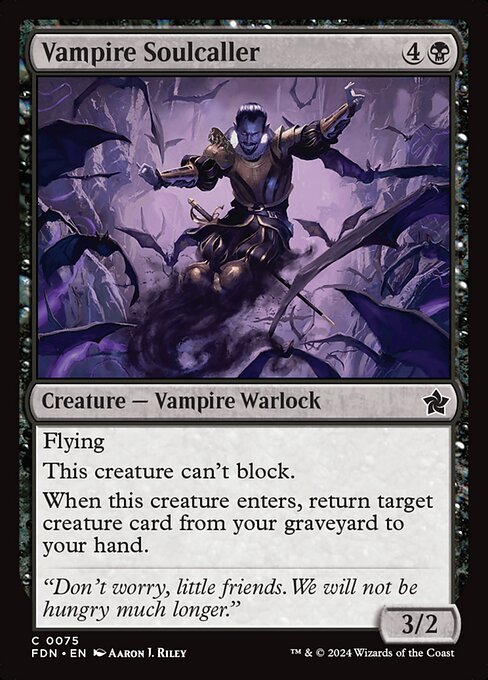 Foundations - 75 - Vampire Soulcaller - Common - B - Foil