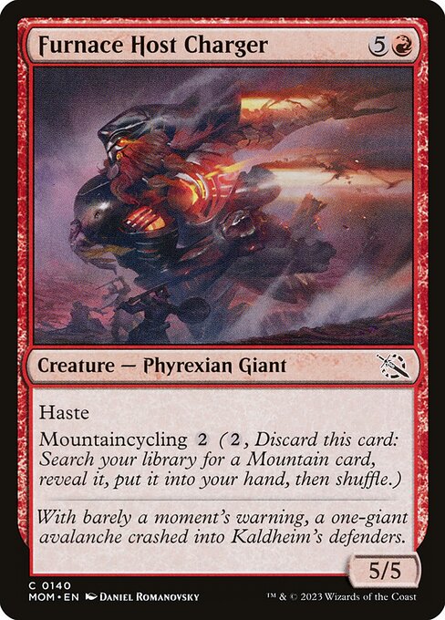 March of the Machine - 140 - Furnace Host Charger - Common - R - Non-foil
