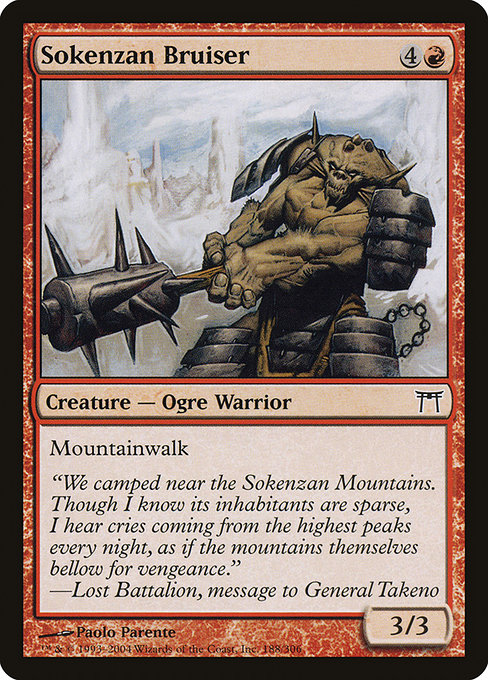 Champions of Kamigawa - 188 - Sokenzan Bruiser - Common - R - Non-foil