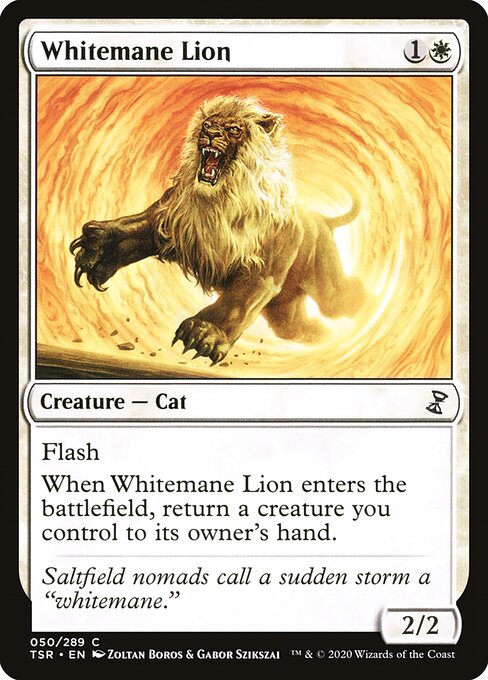 Time Spiral Remastered - 50 - Whitemane Lion - Common - W - Non-foil