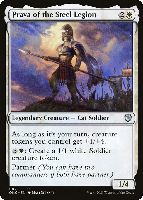 Phyrexia: All Will Be One Commander - 87 - Prava of the Steel Legion - Uncommon - W - Non-foil
