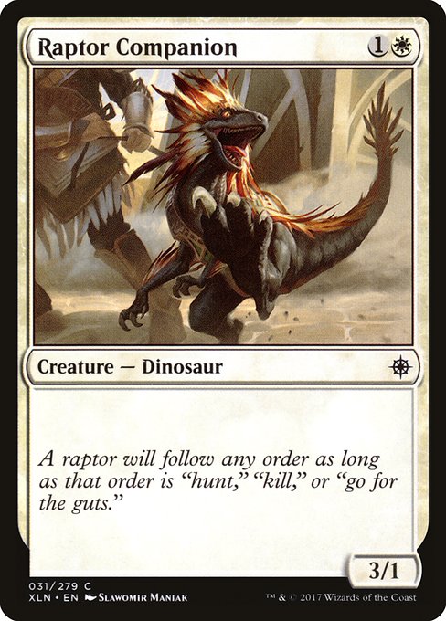 Ixalan - 31 - Raptor Companion - Common - W - Non-foil