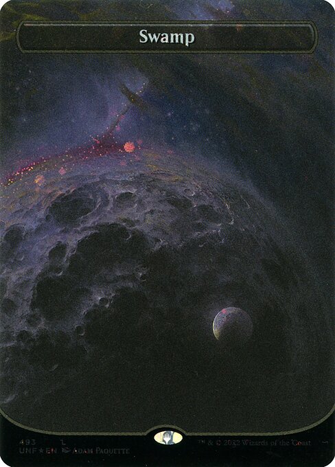 Unfinity - 493 - Swamp - Common - C - Galaxy Foil