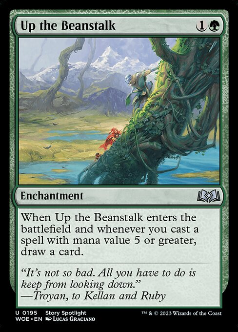 Wilds of Eldraine - 195 - Up the Beanstalk - Uncommon - G - Non-foil