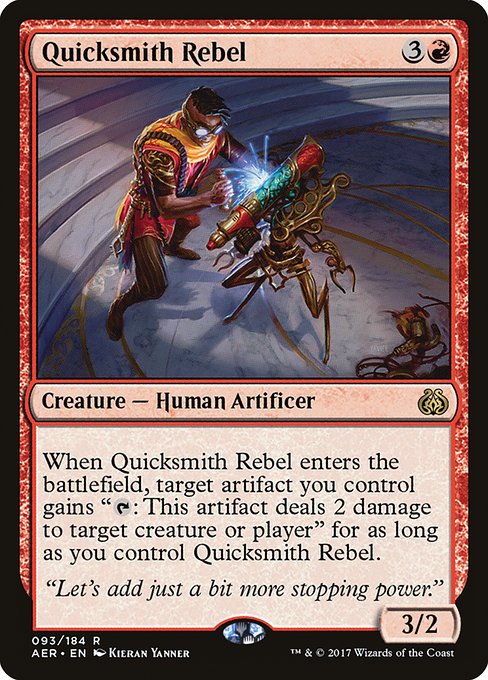 Aether Revolt - 93 - Quicksmith Rebel - Rare - R - Non-foil