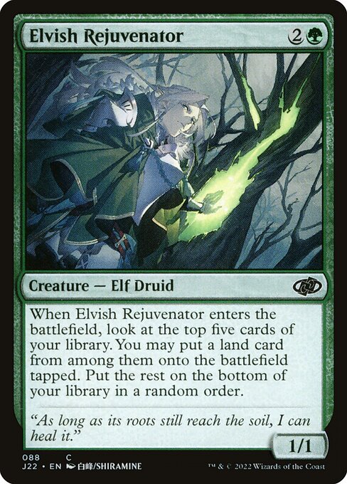 Jumpstart 2022 - 88 - Elvish Rejuvenator - Common - G - Non-foil