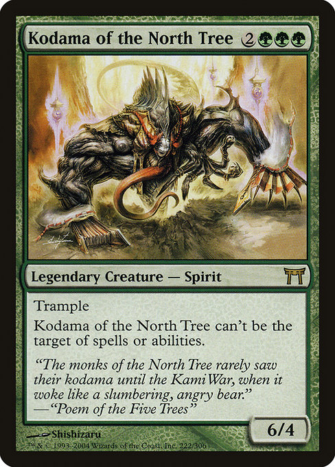 Champions of Kamigawa - 222 - Kodama of the North Tree - Rare - G - Non-foil