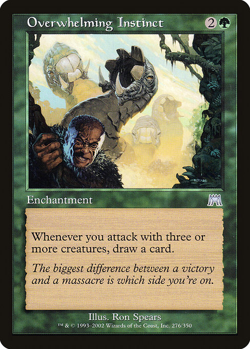 Onslaught - 276 - Overwhelming Instinct - Uncommon - G - Non-foil