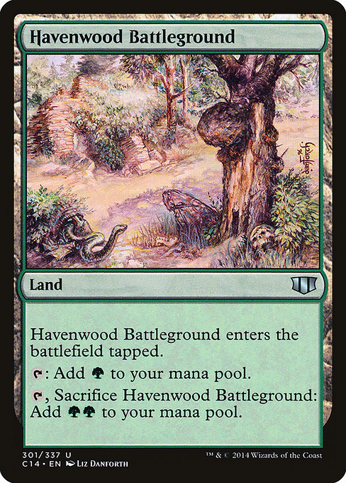 Commander 2014 - 301 - Havenwood Battleground - Uncommon - C - Non-foil