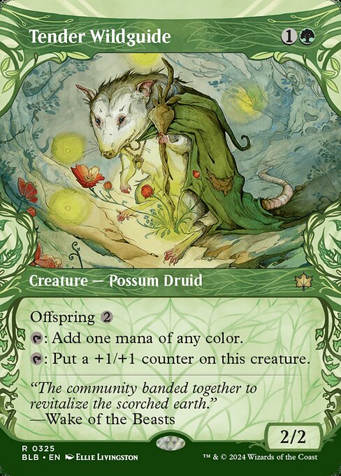 Bloomburrow - 325 - Tender Wildguide - Rare - G - Non-foil