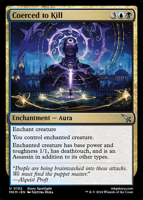 Murders at Karlov Manor - 192 - Coerced to Kill - Uncommon - UB - Non-foil