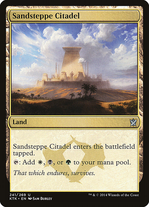 Khans of Tarkir - 241 - Sandsteppe Citadel - Uncommon - C - Non-foil