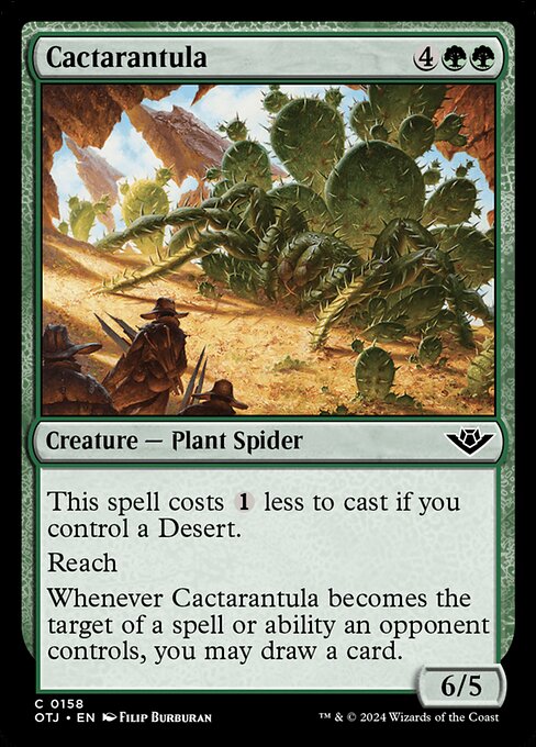 Outlaws of Thunder Junction - 158 - Cactarantula - Common - G - Non-foil