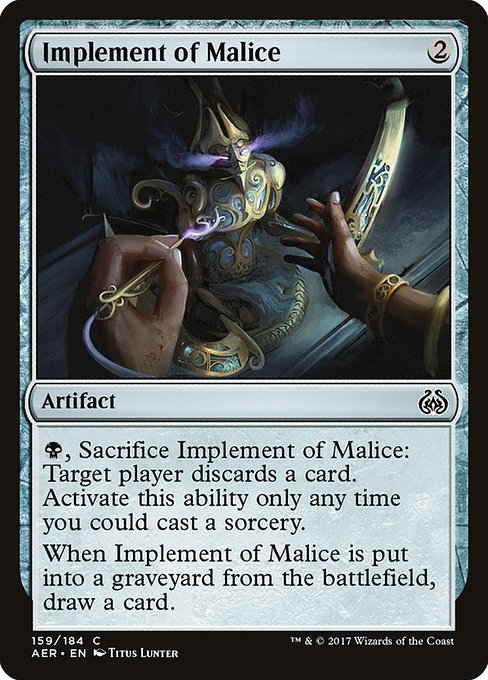 Aether Revolt - 159 - Implement of Malice - Common - C - Non-foil