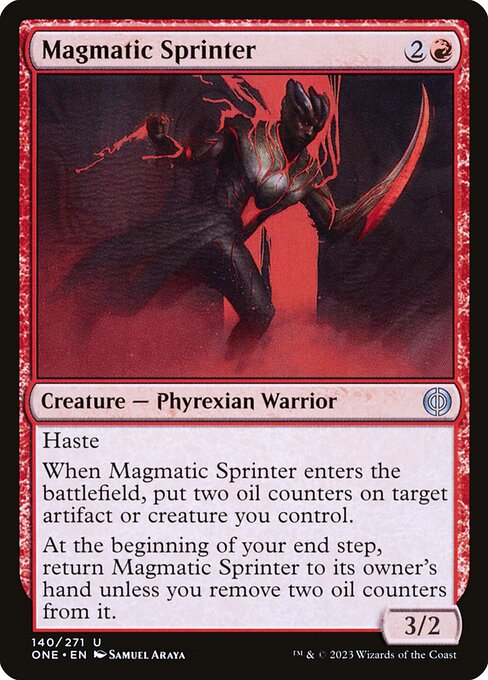 Phyrexia: All Will Be One - 140 - Magmatic Sprinter - Uncommon - R - Non-foil