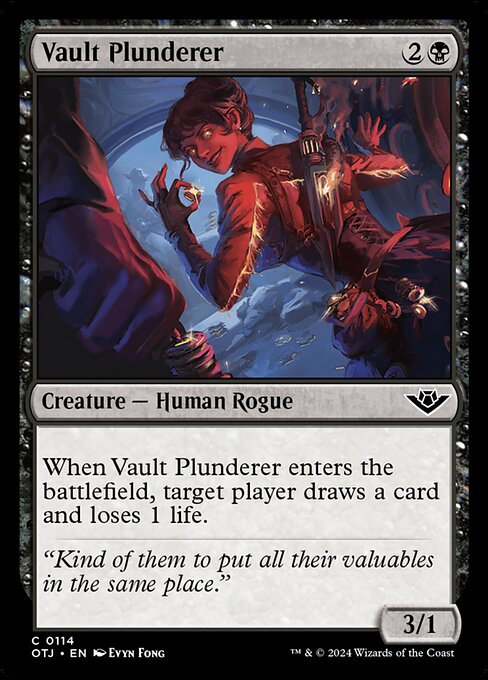 Outlaws of Thunder Junction - 114 - Vault Plunderer - Common - B - Non-foil