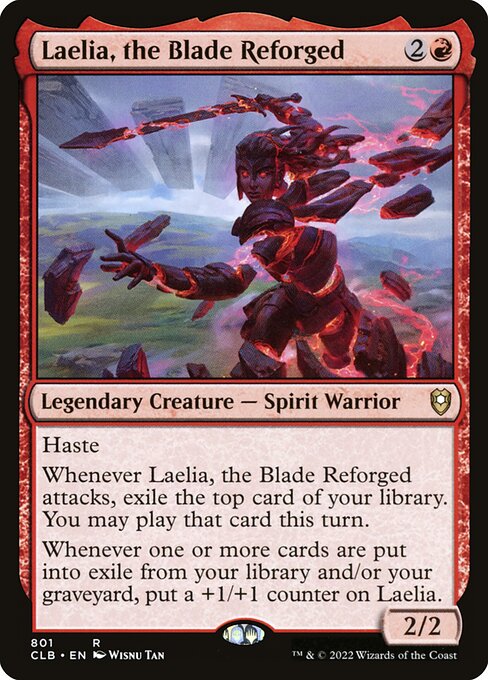 Commander Legends: Battle for Baldur's Gate - 801 - Laelia, the Blade Reforged - Rare - R - Non-foil