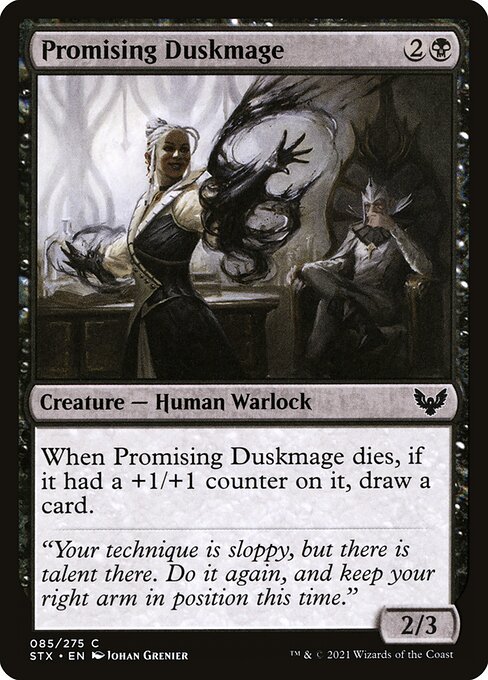 Strixhaven: School of Mages - 85 - Promising Duskmage - Common - B - Non-foil