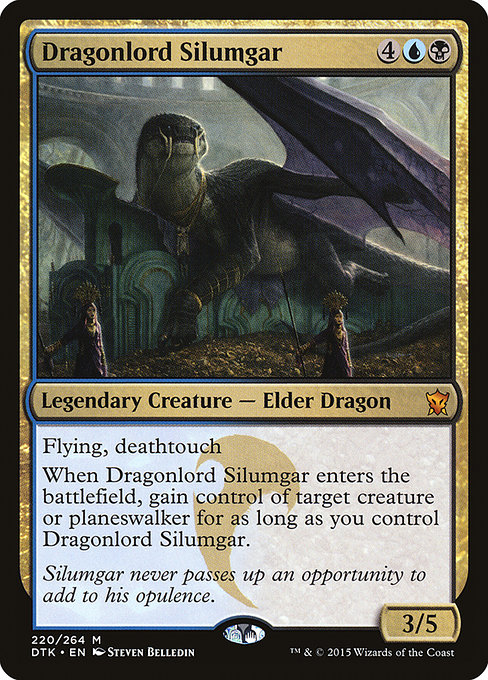 Dragons of Tarkir - 220 - Dragonlord Silumgar - Mythic - UB - Non-foil