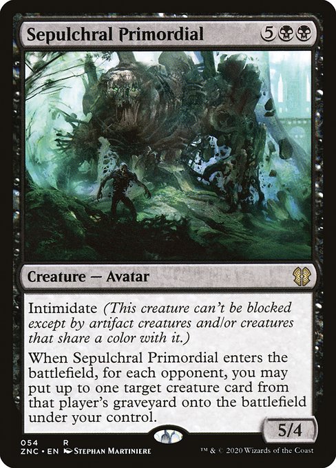 Zendikar Rising Commander - 54 - Sepulchral Primordial - Rare - B - Non-foil