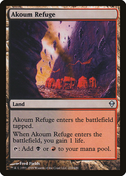 Zendikar - 210 - Akoum Refuge - Uncommon - C - Non-foil