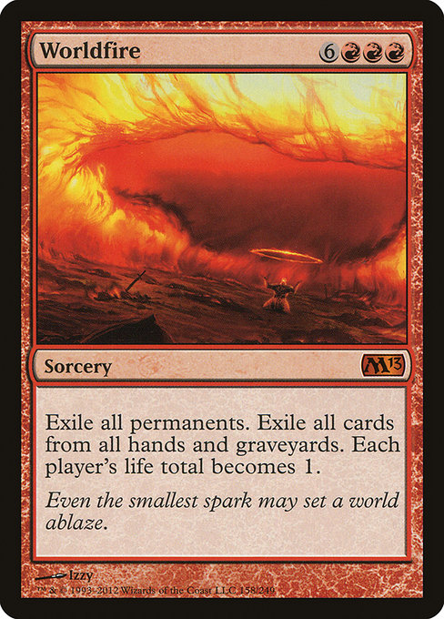 Magic 2013 - 158 - Worldfire - Mythic - R - Non-foil