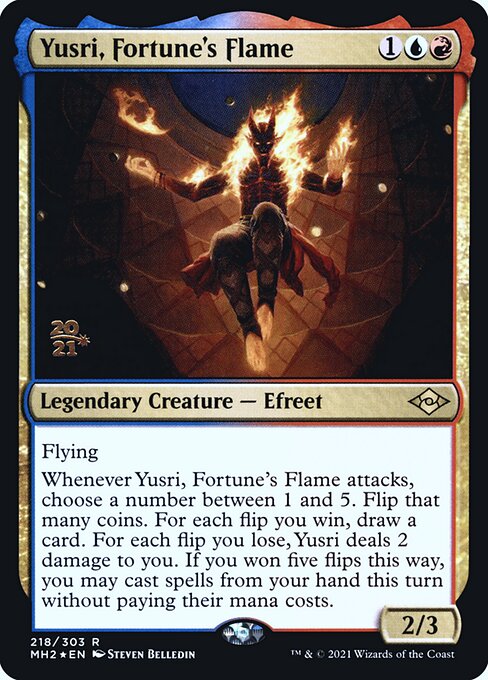 Modern Horizons 2 Promos - 218s - Yusri, Fortune's Flame - Rare - UR - Foil - Datestamped Promo