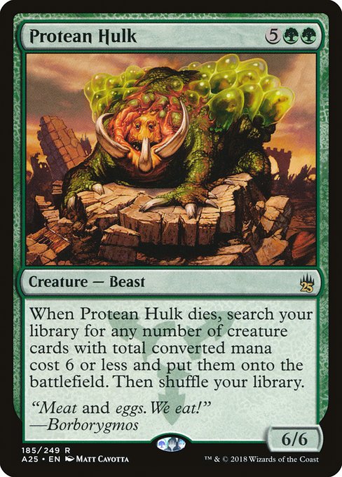 Masters 25 - 185 - Protean Hulk - Rare - G - Non-foil