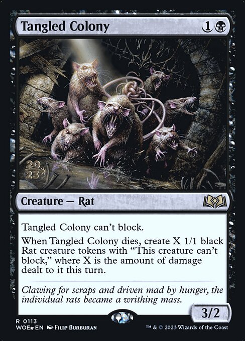 Wilds of Eldraine Promos - 113s - Tangled Colony - Rare - B - Foil - Datestamped Promo