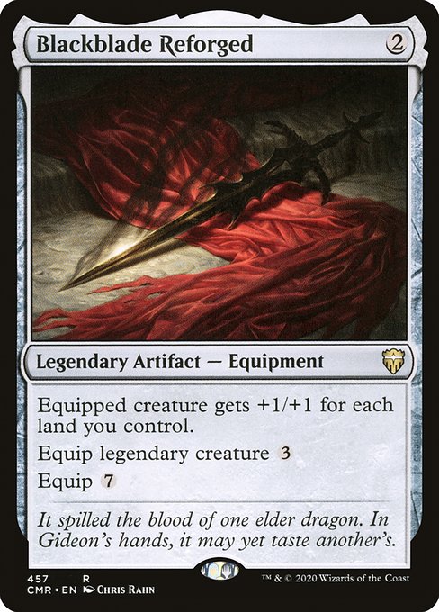 Commander Legends - 457 - Blackblade Reforged - Rare - C - Non-foil