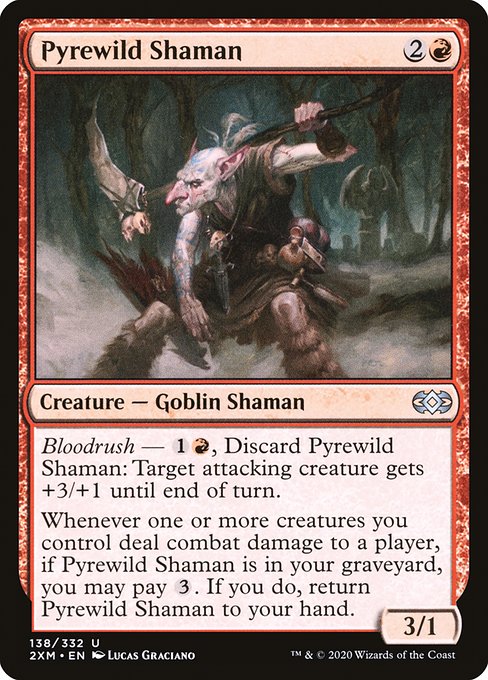Double Masters - 138 - Pyrewild Shaman - Uncommon - R - Foil