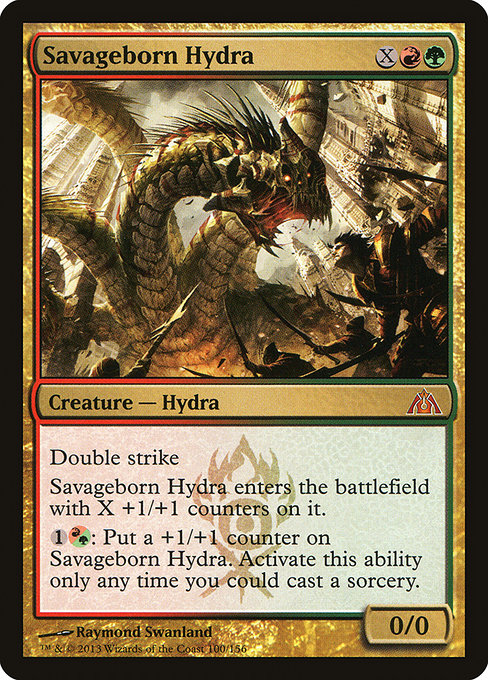 Dragon's Maze - 100 - Savageborn Hydra - Mythic - RG - Non-foil