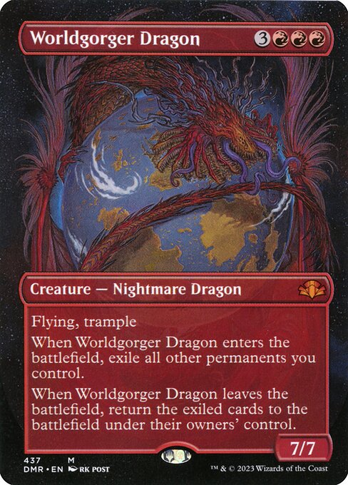 Dominaria Remastered - 437 - Worldgorger Dragon - Mythic - R - Foil