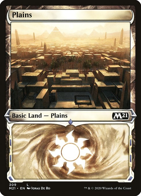 Core Set 2021 - 309 - Plains - Common - C - Foil
