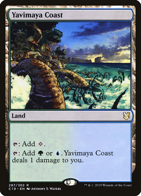 Commander 2019 - 287 - Yavimaya Coast - Rare - C - Non-foil