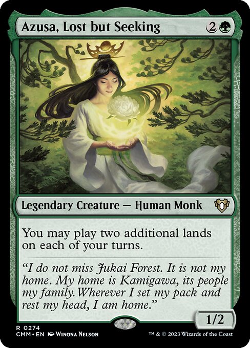 Commander Masters - 274 - Azusa, Lost but Seeking - Rare - G - Non-foil
