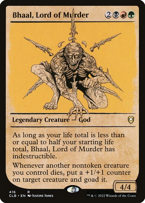 Commander Legends: Battle for Baldur's Gate - 416 - Bhaal, Lord of Murder - Rare - Multi - Non-foil